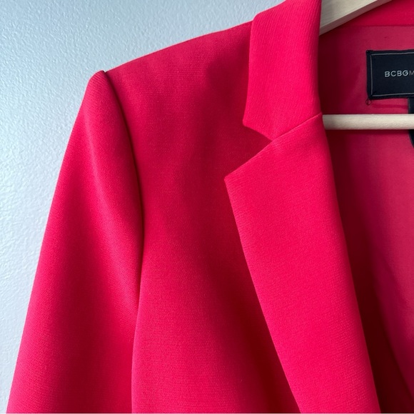 BGBCMaxAzria Red blazer LIKE NEW large women’s jacket - Picture 4 of 15